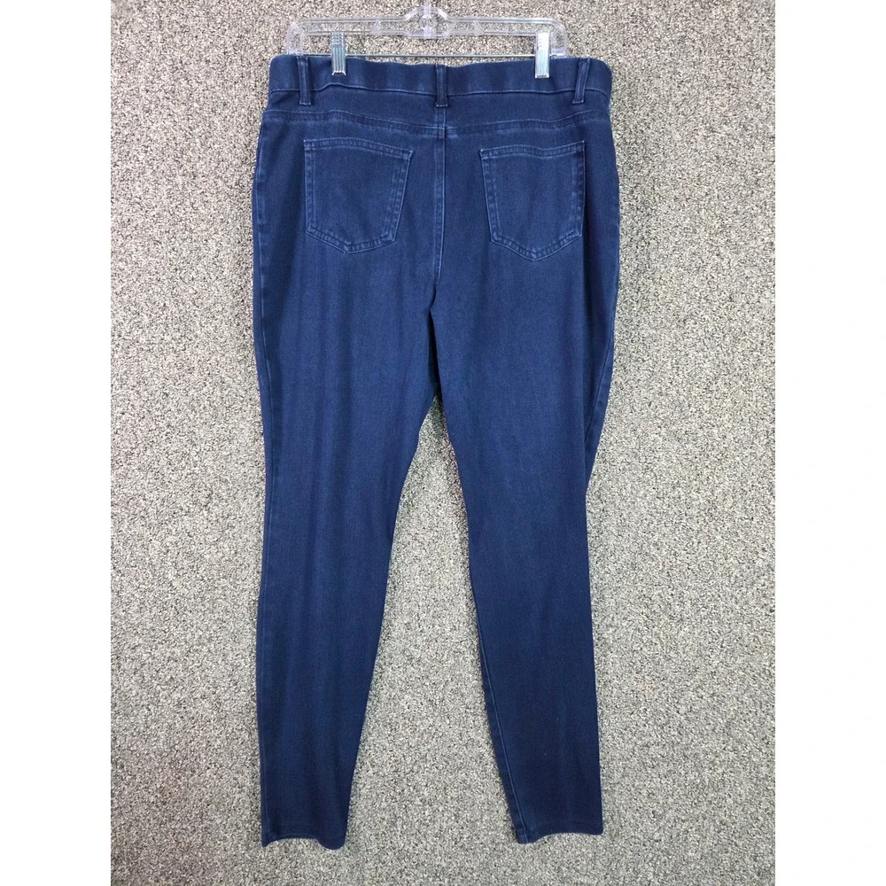 Time and Tru Jeggings Womens XL 16-18 Blue High Rise Skinny Stretch